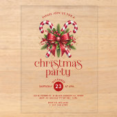 Invitation à une fête de Noël avec canne en sucre (Recto)