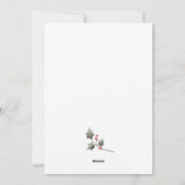 Invitation à une fête de Noël avec des animaux de (Dos)