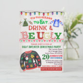 Invitation à une fête de Noël avec un pull moche (Debout devant)