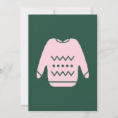 Invitation à une fête de Noël avec un pull moche a (Dos)