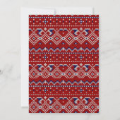Invitation à une fête de Noël avec un pull moche m (Dos)