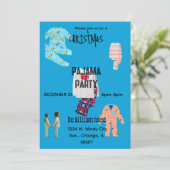Invitation à une fête de Noël en pyjama (Debout devant)