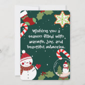Invitation à une fête de Noël fantaisiste (Dos)
