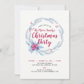 Invitation à une fête de Noël / Fête florale (Devant)