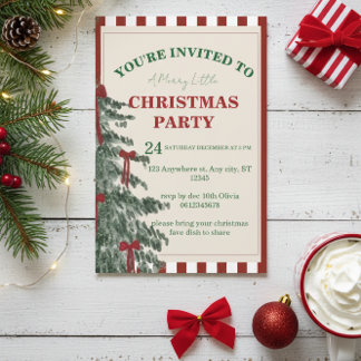 Invitation à une fête de Noël, Invitation pour les