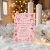 Invitation à une fête de Noël joyeuse et peu nombr