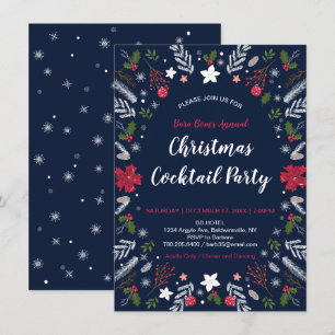 Invitation à une fête de Noël moderne, invitations
