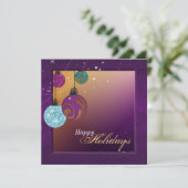 Invitation à une fête de Noël - Ornements de viole (Debout devant)