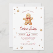 Invitation à une fête de Noël pour échange de bisc (Devant)
