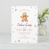 Invitation à une fête de Noël pour échange de bisc (Debout devant)