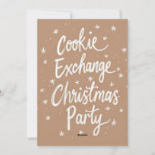 Invitation à une fête de Noël pour échange de bisc (Dos)