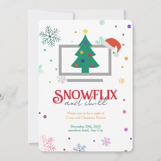Invitation à une fête de Noël pour enfants (Devant)