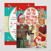 Invitation à une fête de Noël qui s'éclate - Coupl (Devant / Derrière)