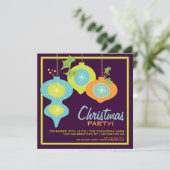Invitation à une fête de Noël rétro (Debout devant)