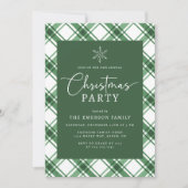 Invitation à une fête de Noël verte (Devant)