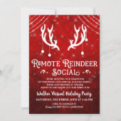 Invitation à une fête de Noël virtuelle (Devant)