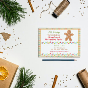 Invitation à une fête de pain d'épices
