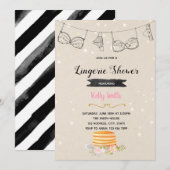 Invitation à une fête de pancakes et de lingerie (Devant / Derrière)