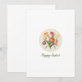 Invitation à une fête de Pâques florale (Devant / Derrière)