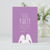 Invitation à une fête de Pâques simple avec lapin  (Debout devant)