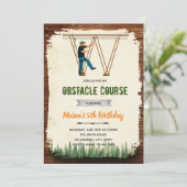 Invitation à une fête de parcours de corde à tyrol (Debout devant)