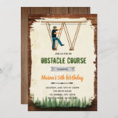 Invitation à une fête de parcours de corde à tyrol (Devant / Derrière)