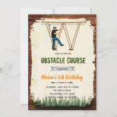 Invitation à une fête de parcours de tyrolienne (Devant)