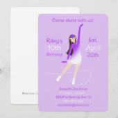 Invitation à une fête de patinage sur glace (Devant / Derrière)