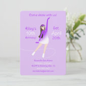 Invitation à une fête de patinage sur glace (Debout devant)