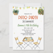 Invitation à une fête de patio (Devant)