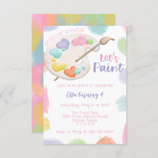 Invitation à une fête de peinture