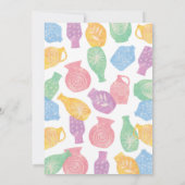 Invitation à une fête de peinture de poterie (Dos)