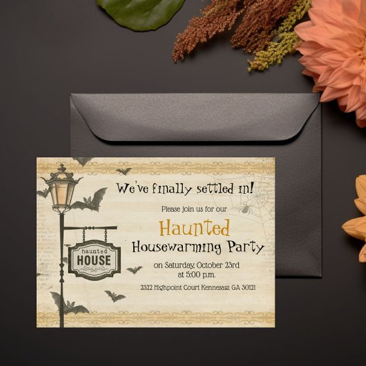 Invitation à une fête de pendaison de crémaillère