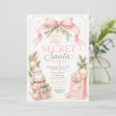 Invitation à une fête de Père Noël secret (Debout devant)