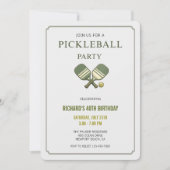 Invitation à une fête de Pickleball (Devant)