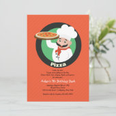 Invitation à une fête de pizza (Debout devant)