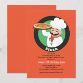 Invitation à une fête de pizza (Devant / Derrière)