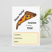 Invitation à une fête de pizza (Debout devant)