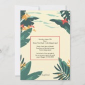 Invitation à une fête de plage entre amis (Dos)