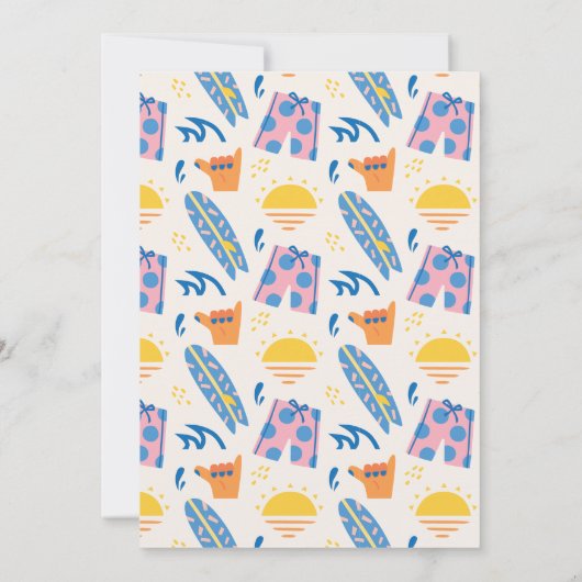 Invitation à une fête de plage | Invitation à une (Dos)