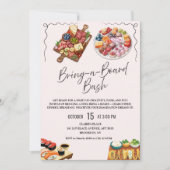 Invitation à une fête de planche de charcuterie (Devant)