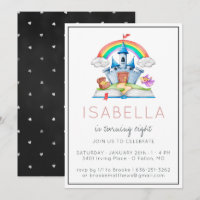Invitation à une fête de princesse de conte de fée