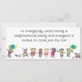 INVITATION À UNE FÊTE DE QUARTIER (Devant)