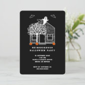 Invitation à une fête de quartier Halloween (Debout devant)