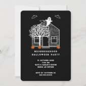 Invitation à une fête de quartier Halloween (Devant)