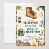 Invitation à une fête de randonnée et de camping d (Devant / Derrière)