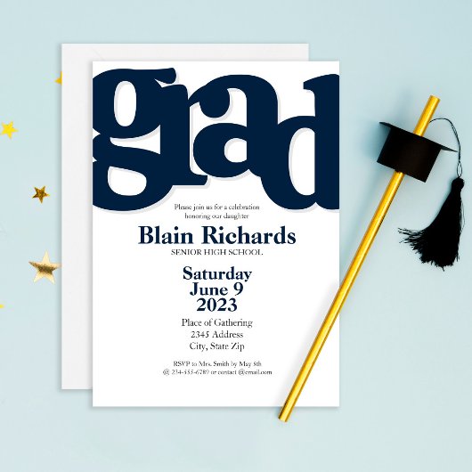 Invitation à une fête de remise de diplôme AMUSANT