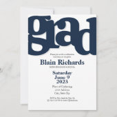 Invitation à une fête de remise de diplômes AMUSAN (Devant)