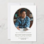 Invitation à une fête de remise de diplômes avec p (Dos)