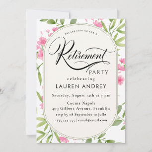 Invitation à une fête de retraite